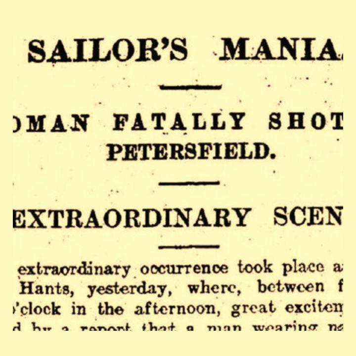 Newspaper headline titled 'Sailors Mania'.