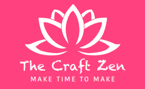 Craft zen hot pink logo with lotus flower