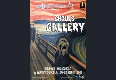 Ghouls Gallery event poster. Based on Edvard Munch 'The Scream'